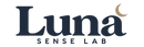 Luna Sense Lab wordmark with a small champagne crescent moon