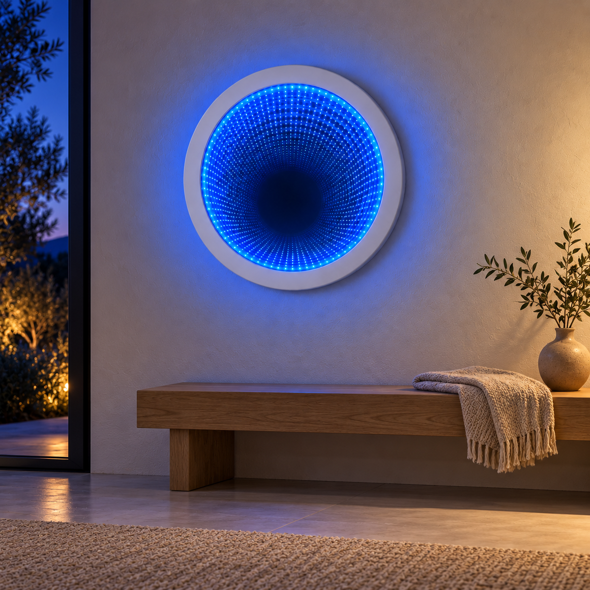 Luna Circular Sensory Infinity Mirror — product image 3