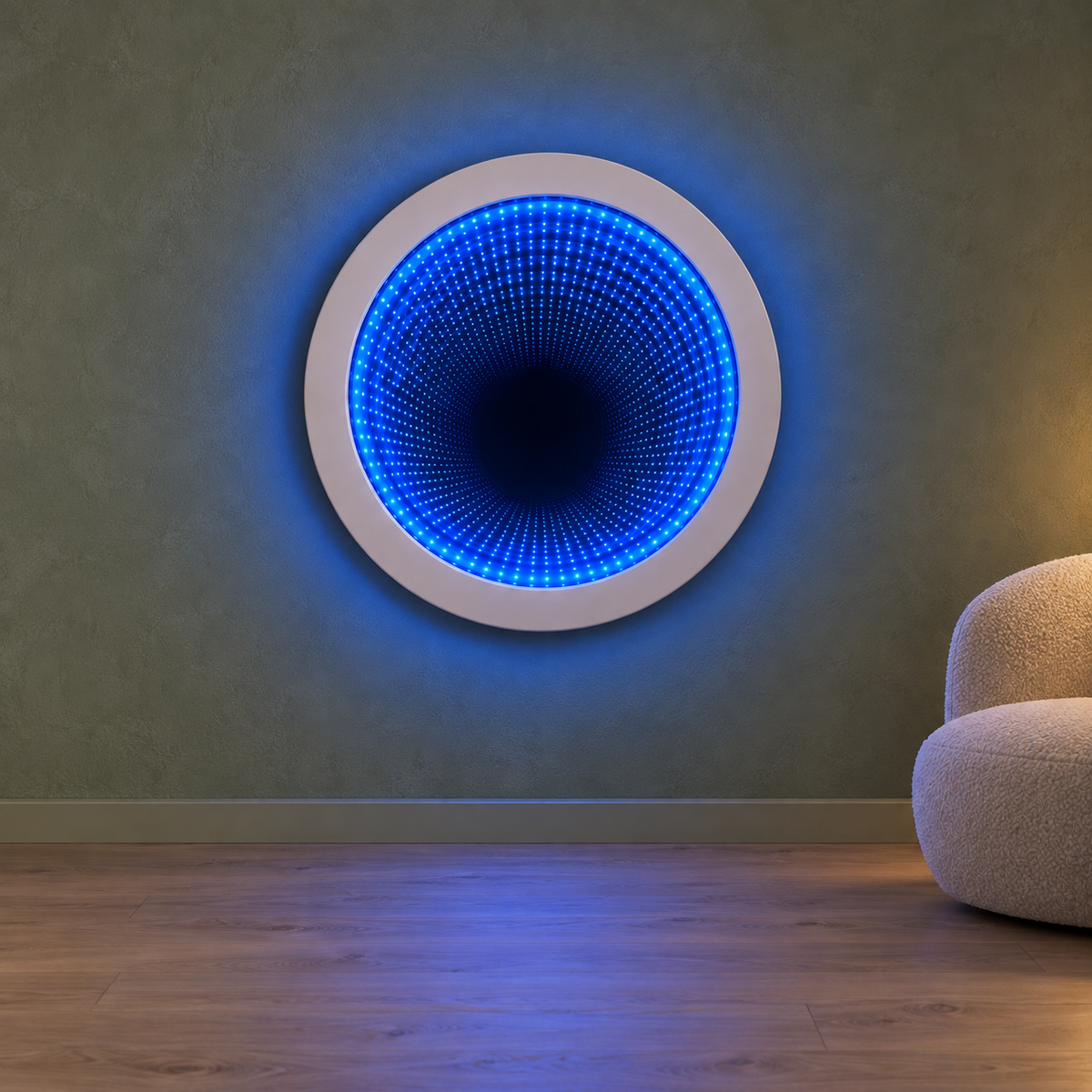 Luna Circular Sensory Infinity Mirror — product image 4